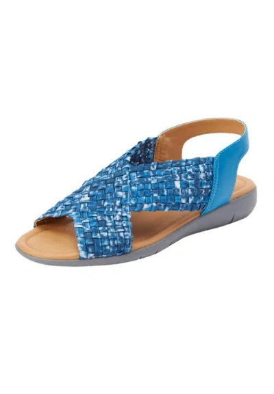 Comfortview The Celestia Sling Sandal In Blue
