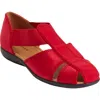 Comfortview The Cheryl Flat In Red