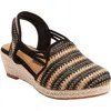 Comfortview The Clea Espadrille In Black