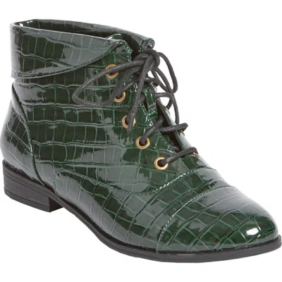 Comfortview The Darcy Bootie In Green