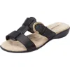 Comfortview The Dawn Slip On Sandal In Black