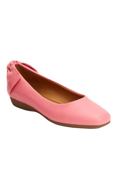 Comfortview The Delia Slip On Flat In Pink