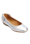 Comfortview The Delia Slip On Flat In Silver