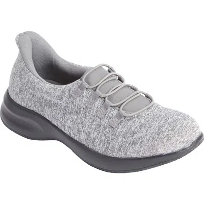 Comfortview The Dina Effortless Entry Step-in Sneaker In Gray