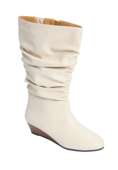 Comfortview The Dori Midi Calf Boot In White