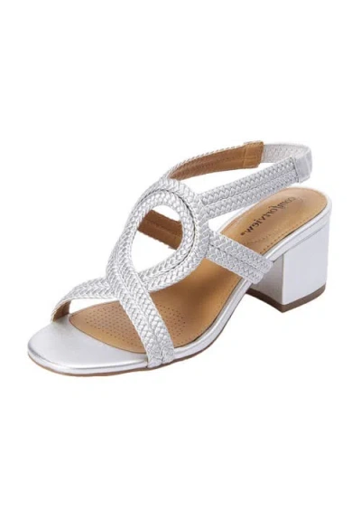 Comfortview The Dorothy Sandal In Silver