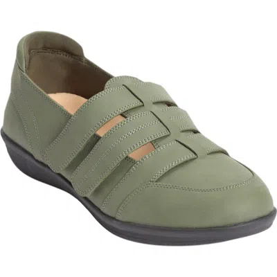 Comfortview The Ellis Orthotic Flat In Green