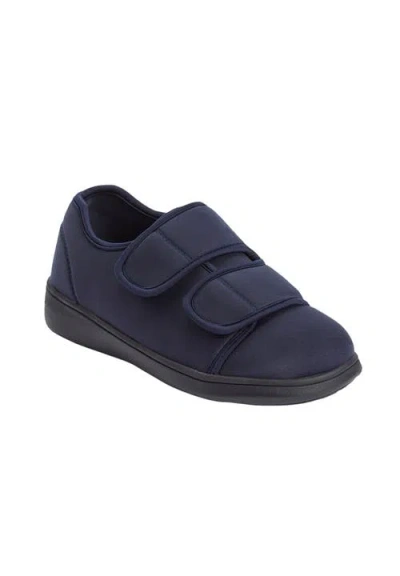 Comfortview The Extra Wide Microbacterial Walking Shoe In Blue