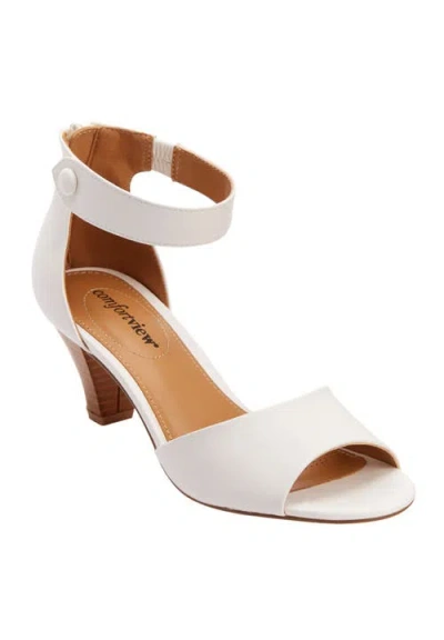 Comfortview The Fallon Sandal In White