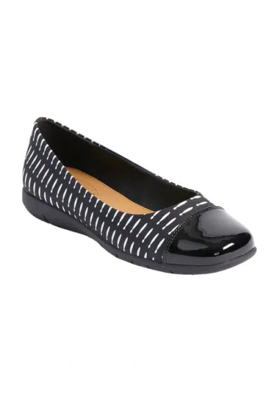 Comfortview The Fay Slip On Flat In Black