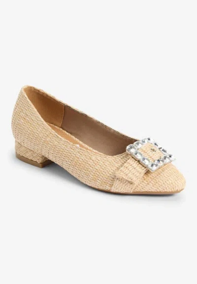 Comfortview The Genessa Slip On Flat In Nude