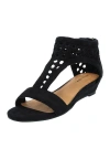 Comfortview The Harper Sandal In Black