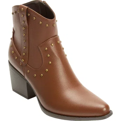 Comfortview The Hattie Bootie In Brown