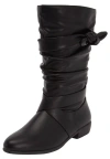 Comfortview The Heather Wide Calf Boot In Black