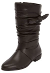 Comfortview The Heather Wide Calf Boot In Brown