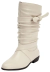 Comfortview The Heather Wide Calf Boot In White