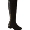 Comfortview The Ivana Tall Wide Calf Boot In Black
