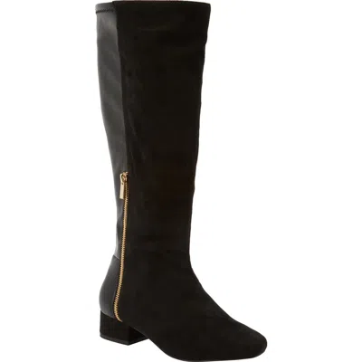Comfortview The Ivana Tall Wide Calf Boot In Black