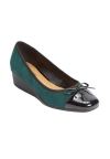 Comfortview The Jade Slip On Wedge In Green