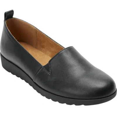 Comfortview The June Slip On Flat In Black