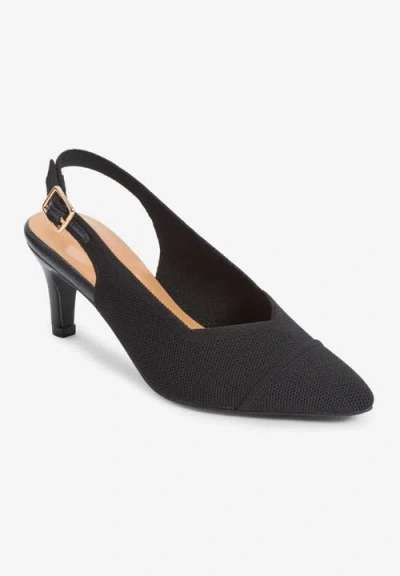 Comfortview The Karoline Sling Back In Black
