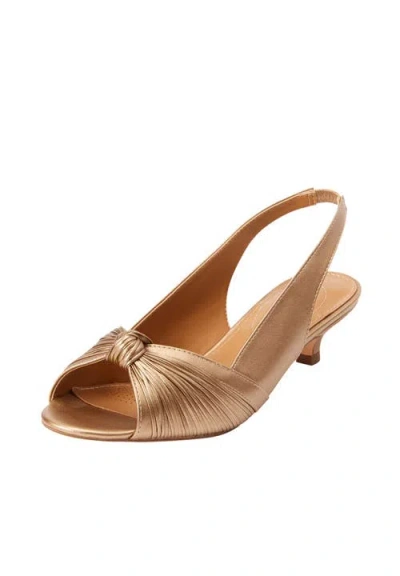 Comfortview The Katelyn Slingback In Gold