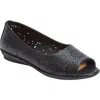 Comfortview The Korrina Slip On Flat In Black