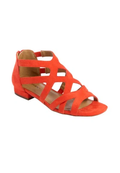 Comfortview The Lana Sandal In Orange