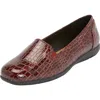 Comfortview The Leisa Slip On Flat In Purple