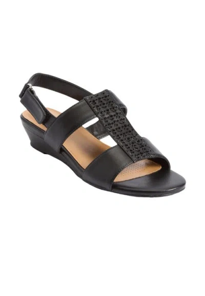 Comfortview The Lila Sandal In Black