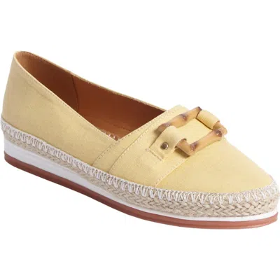 Comfortview The Lorelai Slip On Flat In Yellow