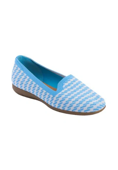 Comfortview The Madie Slip On Flat In Blue