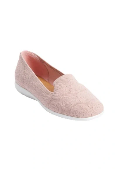 Comfortview The Madie Slip On Flat In Pink