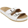 Comfortview The Maxi Slip On Footbed Sandal In White