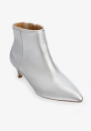 Comfortview The Meredith Bootie In Silver