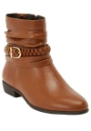 Comfortview The Mickey Bootie In Brown