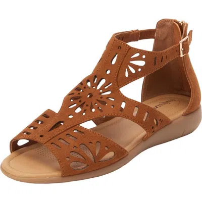 Comfortview The Milana Sandal In Brown