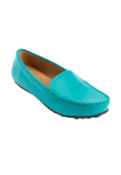 Comfortview The Milena Slip On Flat In Blue
