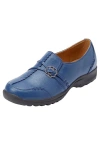Comfortview The Natalia Slip-on Flat In Blue