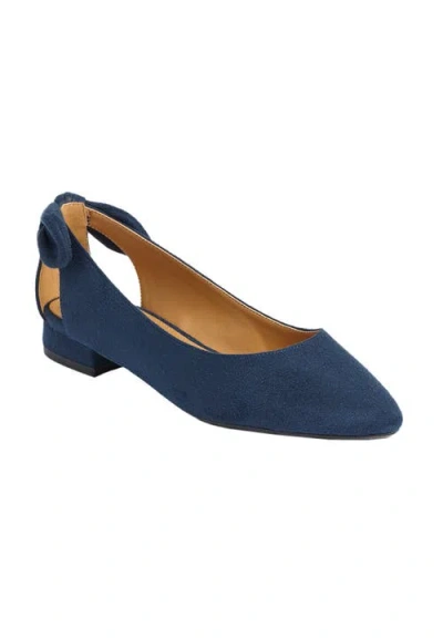 Comfortview The Nevelle Slip On Flat In Blue