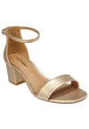 Comfortview The Orly Sandal In Gold
