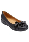 Comfortview The Pamela Slip On Flat In Black