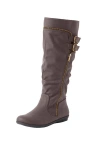 Comfortview The Pasha Wide-calf Boot In Brown