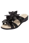 Comfortview The Paula Slip On Sandal In Black
