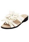 Comfortview The Paula Slip On Sandal In White