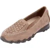 Comfortview The Pax Slip On Flat In Brown