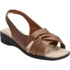 Comfortview The Pearl Sandal In Brown