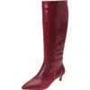 Comfortview The Poloma Tall Wide Calf Boot In Burgundy