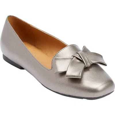 Comfortview The Rafika Slip On Flat In Gray