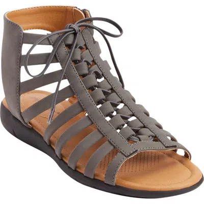 Comfortview The Renata Sandal In Gray